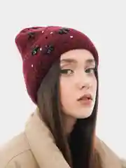 Шапка вязаная, с утеплителем