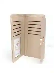 Бежевый кошелёк женский
