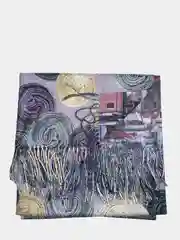 Лавандовый платок двусторонний
