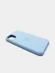 Небесно-голубой чехол Silicone Case для iPhone 11, с открытым низом
