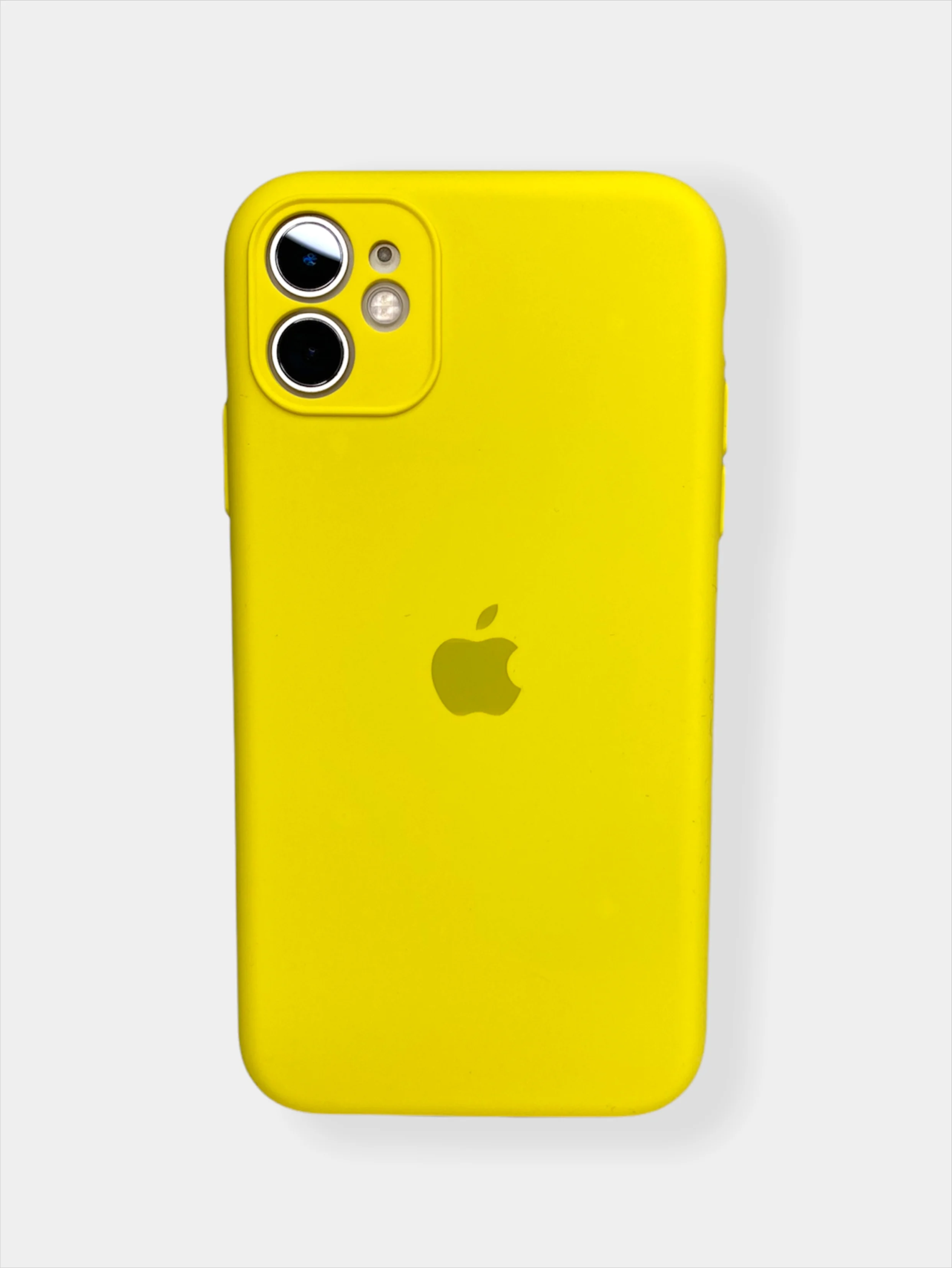 Желтый чехол Silicone Case для iPhone 11 / 12 Mini / 12 / 12 Pro / 12 Pro Max