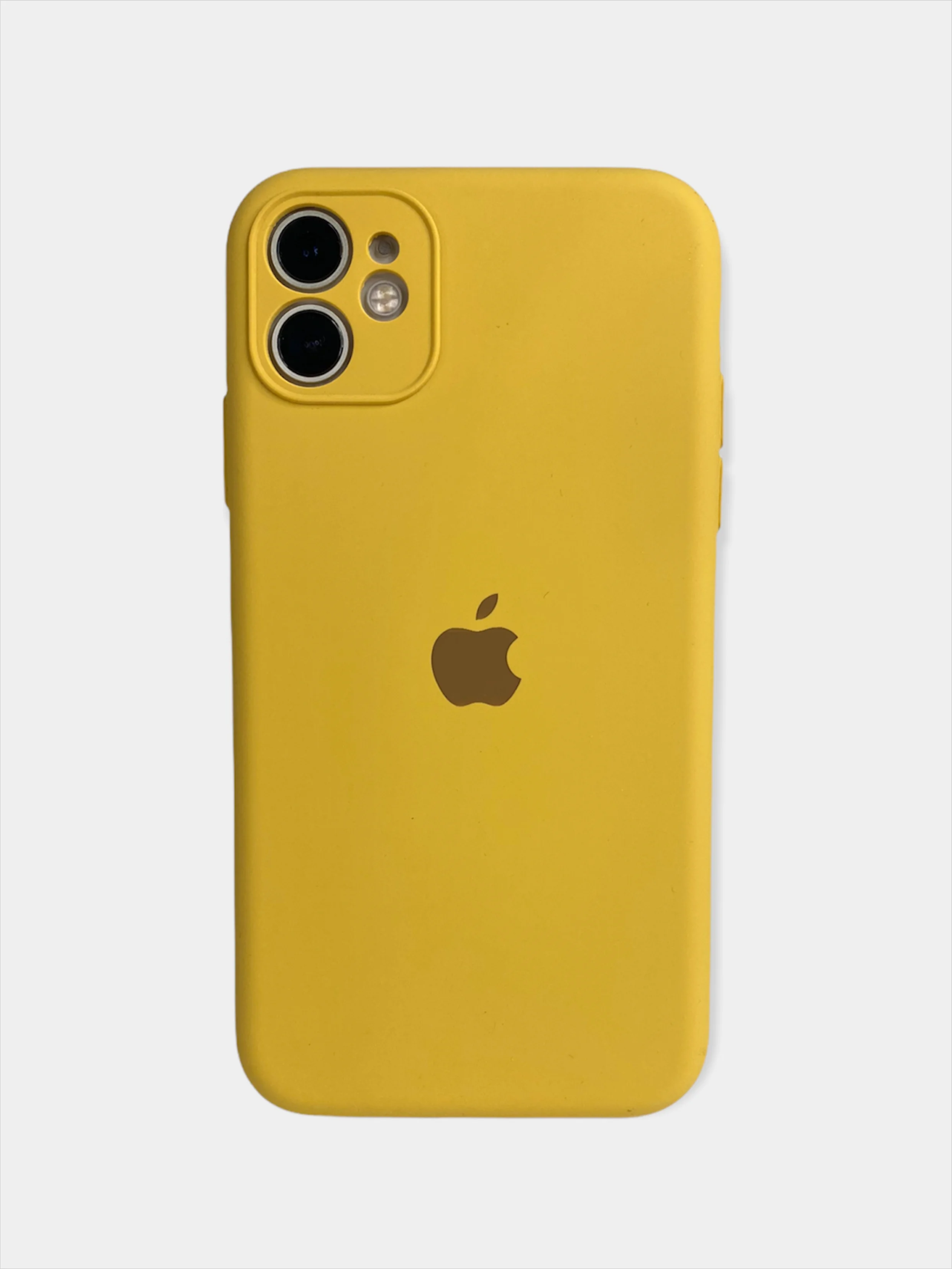 Горчичный чехол Silicone Case для iPhone 11 / 12 Mini / 12 / 12 Pro / 12 Pro Max