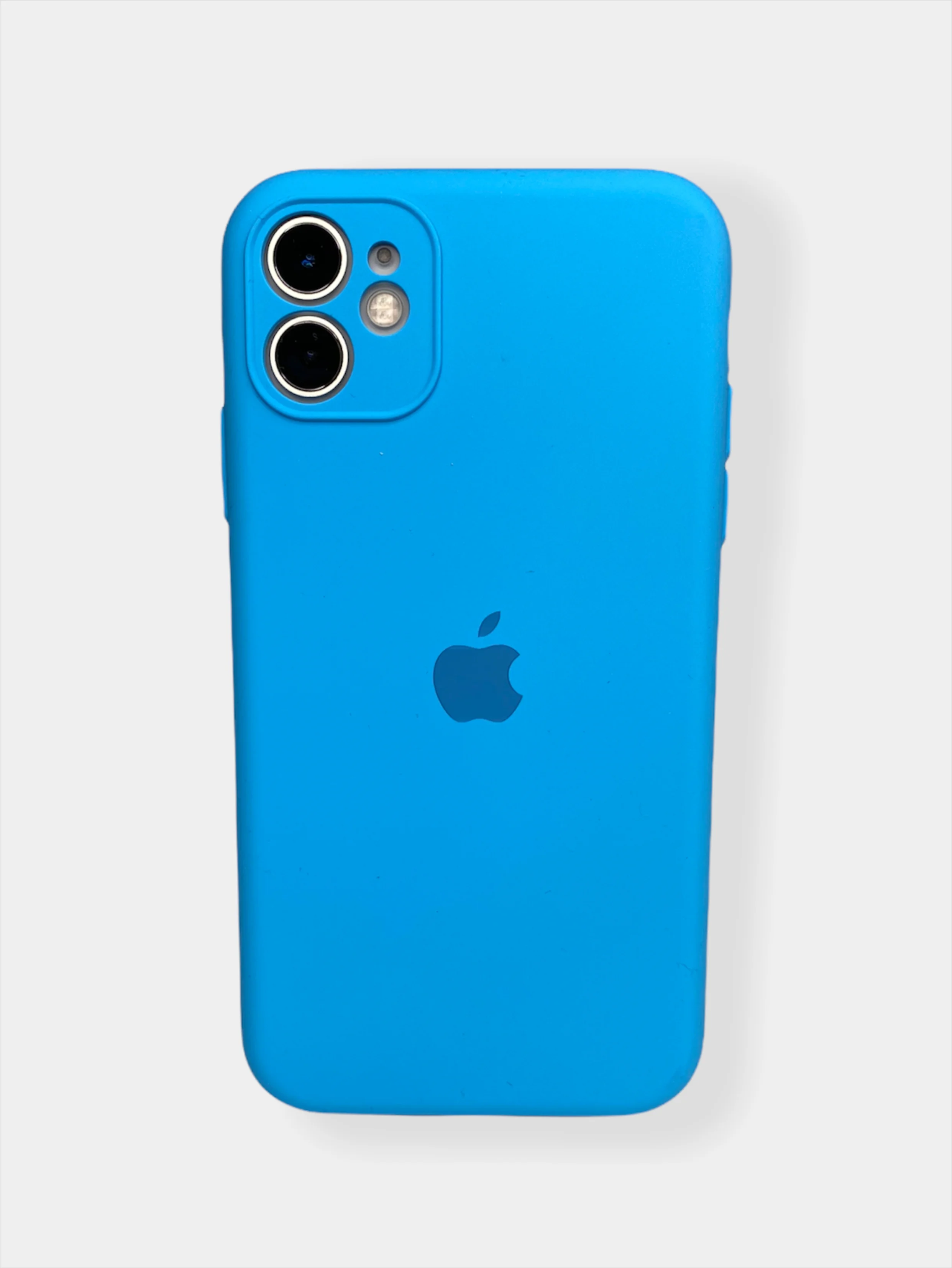 Голубой чехол Silicone Case для iPhone 11 / 12 Mini / 12 / 12 Pro / 12 Pro Max