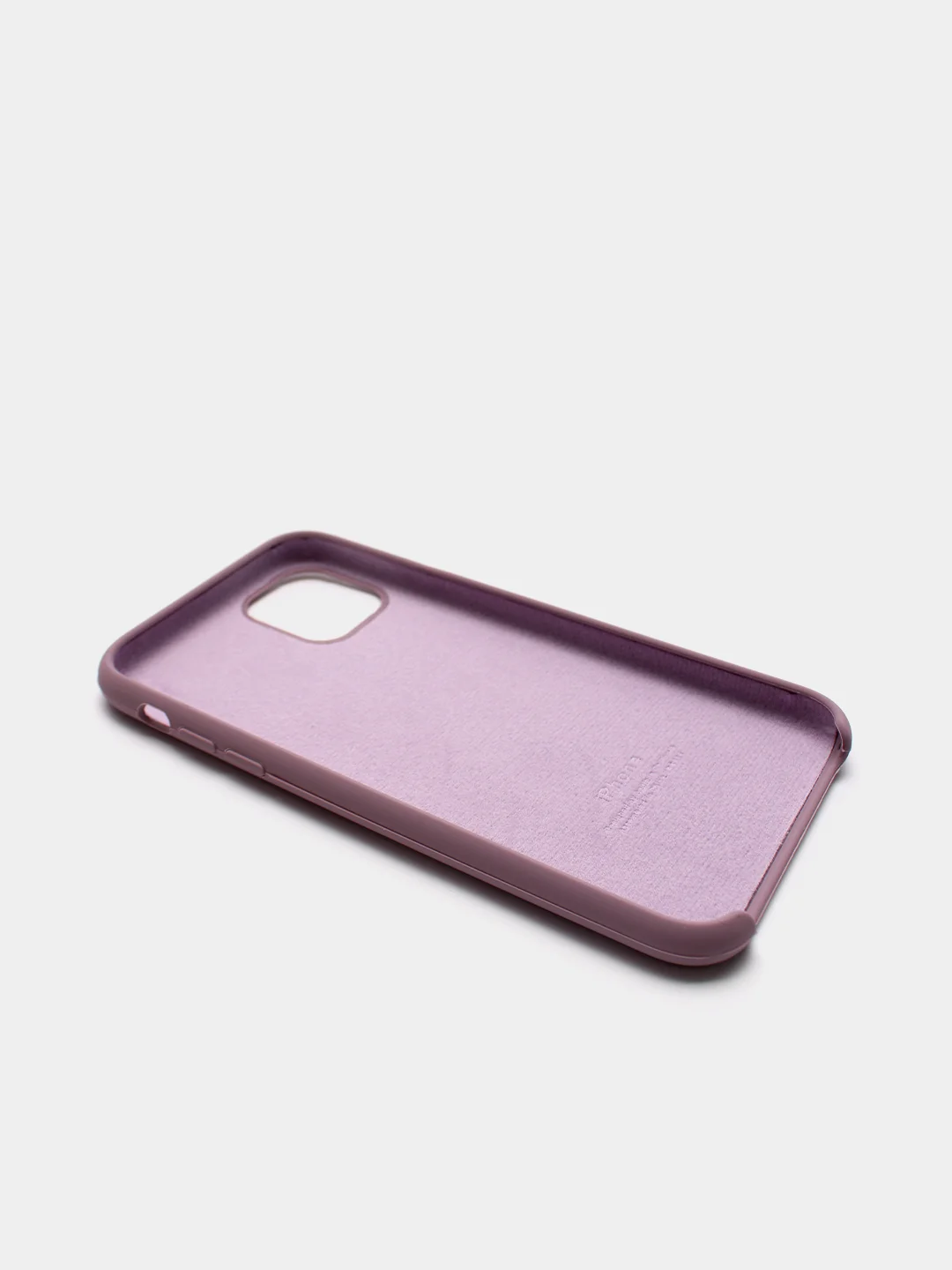Сиреневый чехол Silicone Case для iPhone 11, с открытым низом