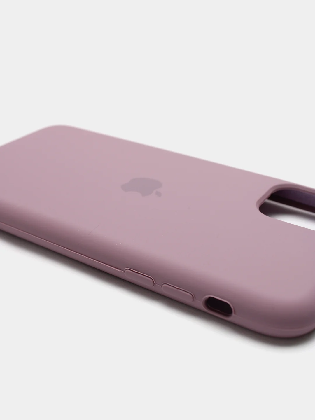 Сиреневый чехол Silicone Case для iPhone 11, с открытым низом
