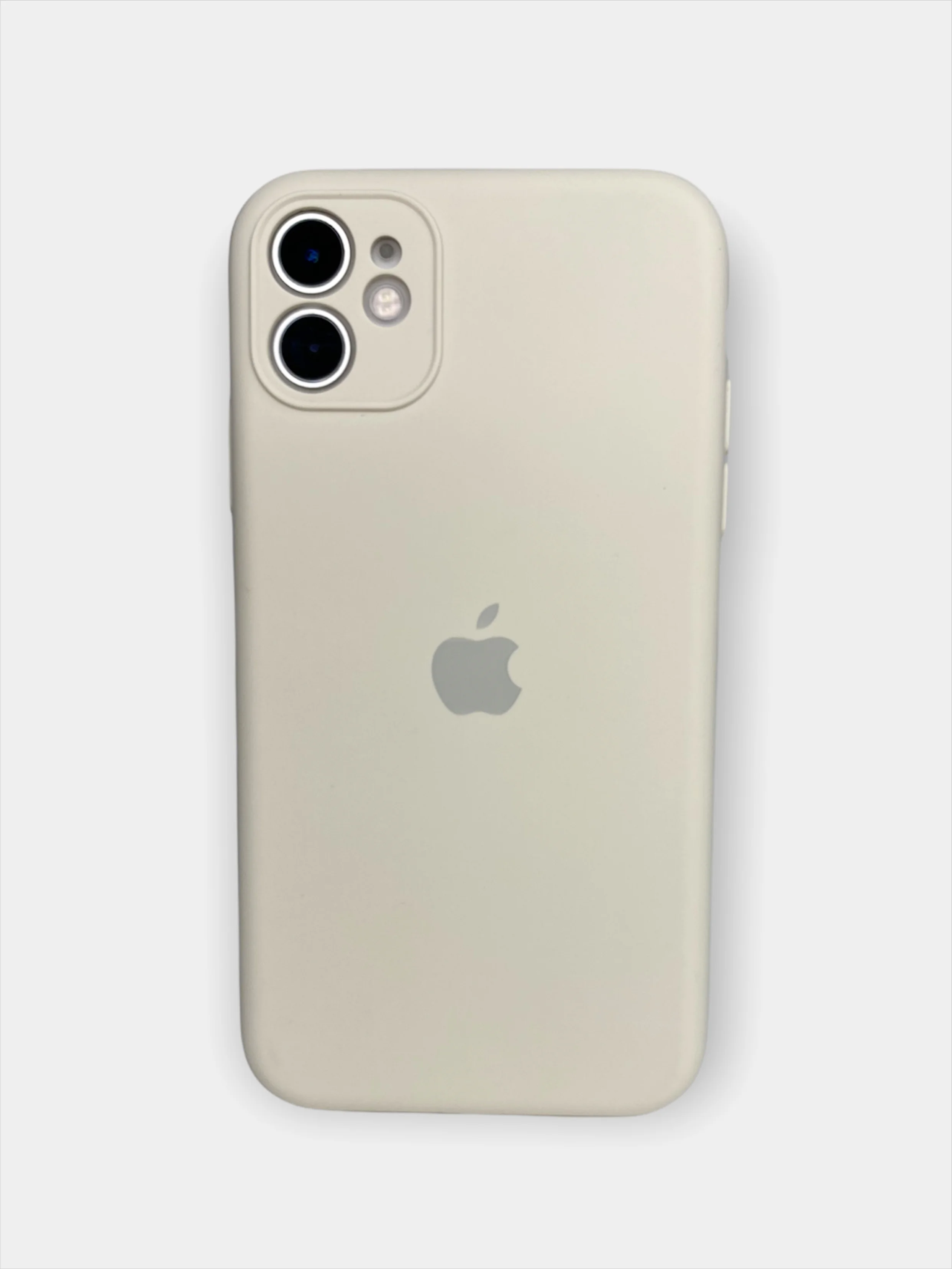 Светло-бежевый чехол Silicone Case для iPhone 11 / 12 Mini / 12 / 12 Pro / 12 Pro Max