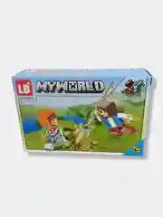 Бежевый меланж конструктор My World "Майнкрафт" (Minecraft), 8 видов