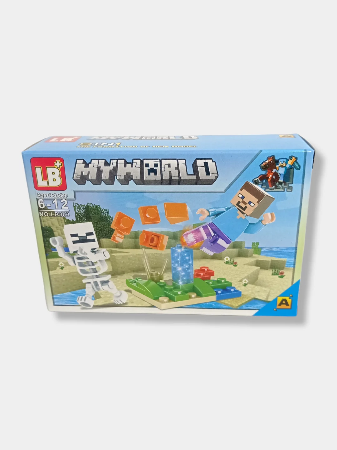 Белый конструктор My World "Майнкрафт" (Minecraft), 8 видов
