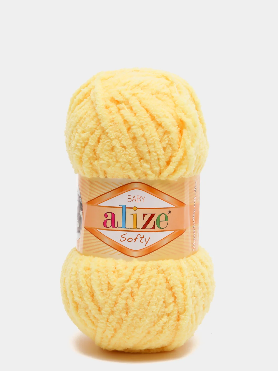 Светло-жёлтый пряжа Alize Softy (Ализе Софти)