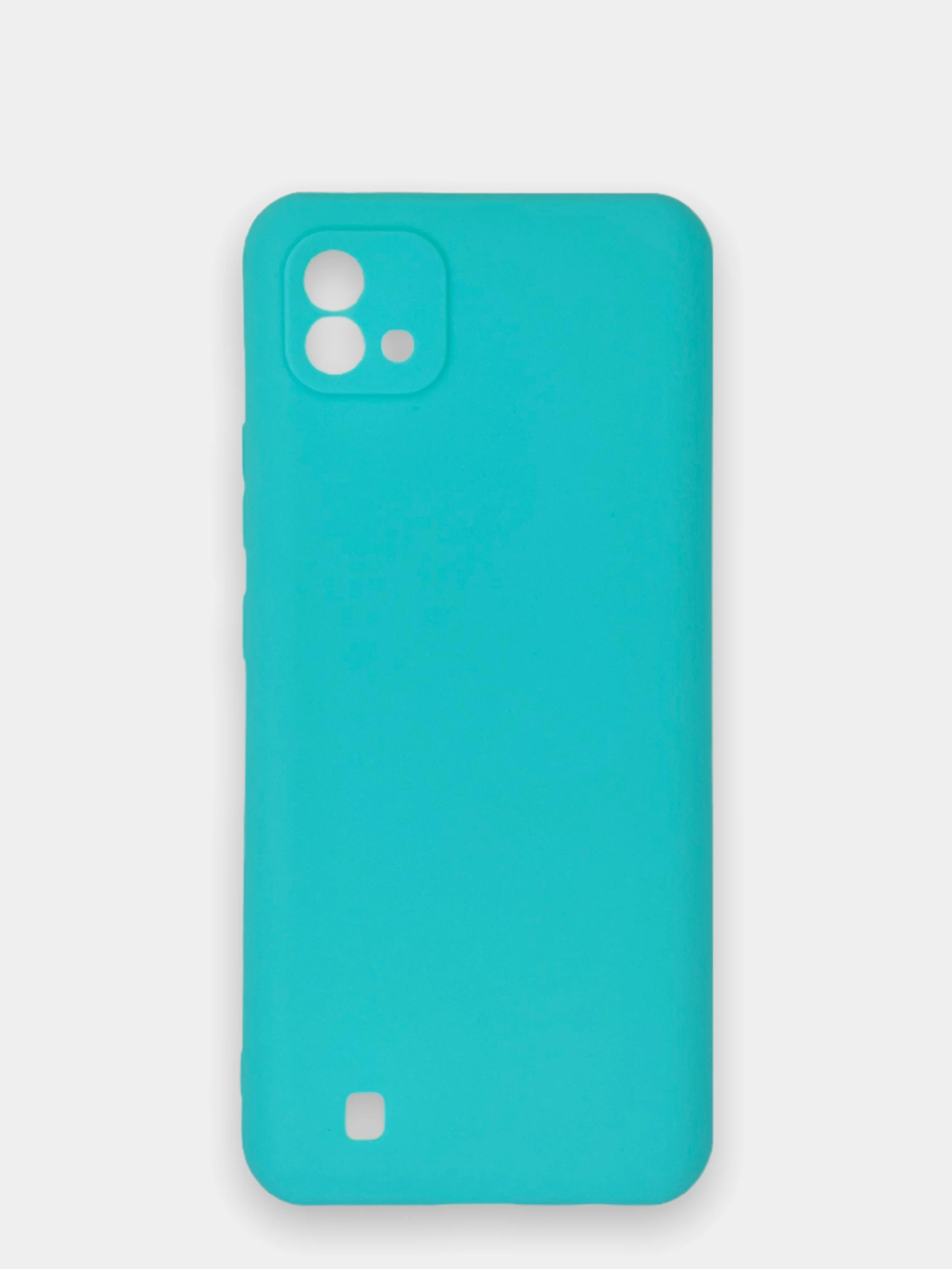 Бирюзовый чехол Realme C11 2021 / Realme C20 Реалми С11 2011 / С20 силиконовый цветной матовый