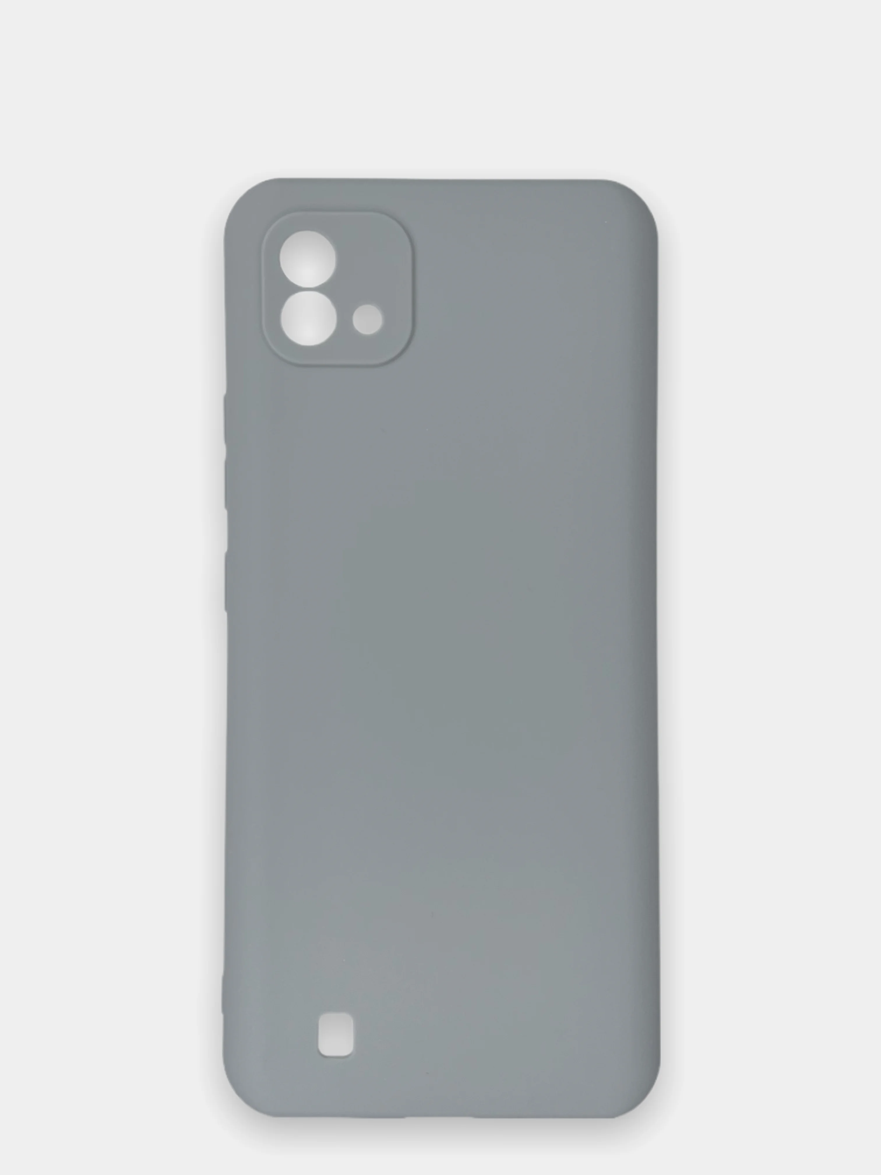 Серый чехол Realme C11 2021 / Realme C20 Реалми С11 2011 / С20 силиконовый цветной матовый