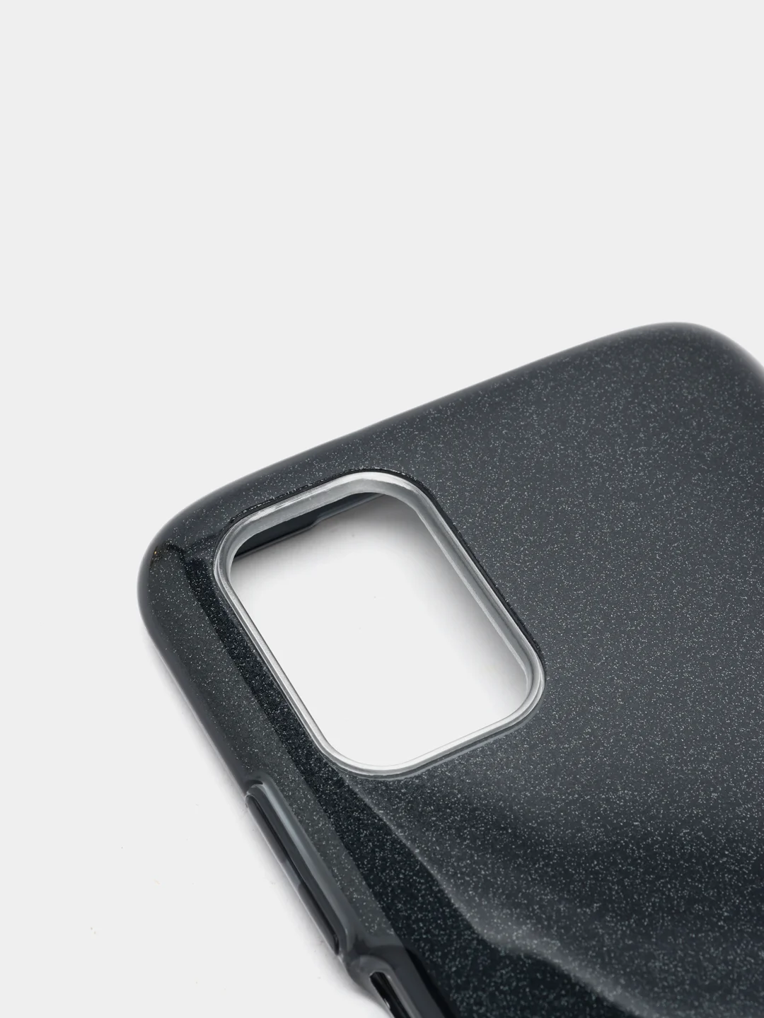 Угольный чехол Xiaomi Poco M3 блестящий сияющий, накладка c блёстками Поко М3