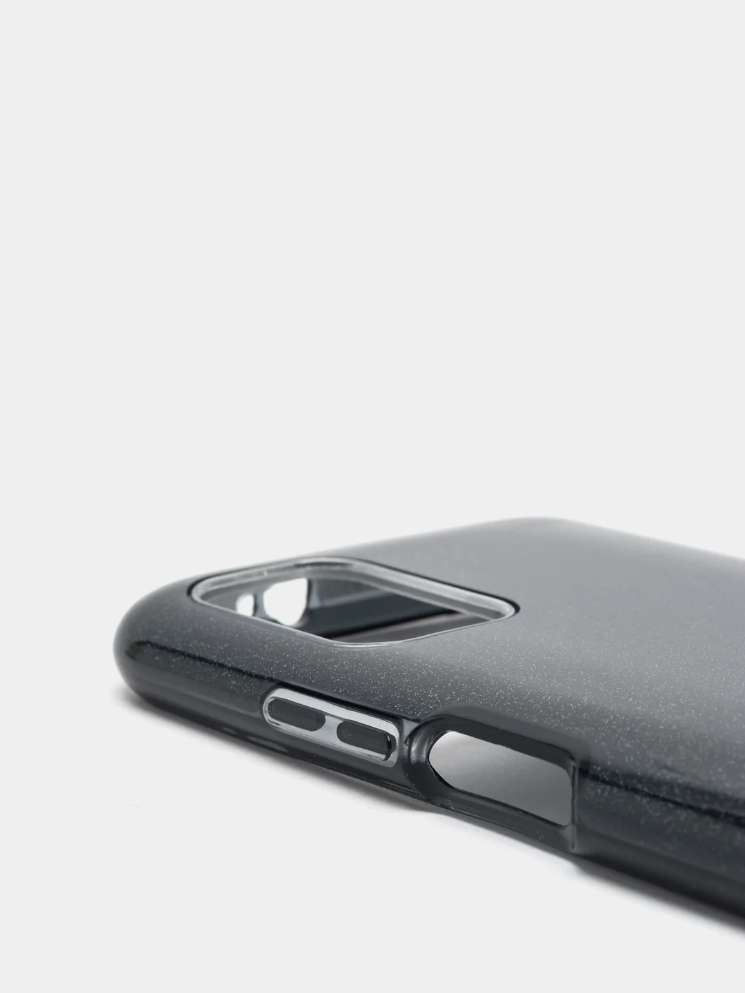Угольный чехол Xiaomi Poco M3 блестящий сияющий, накладка c блёстками Поко М3