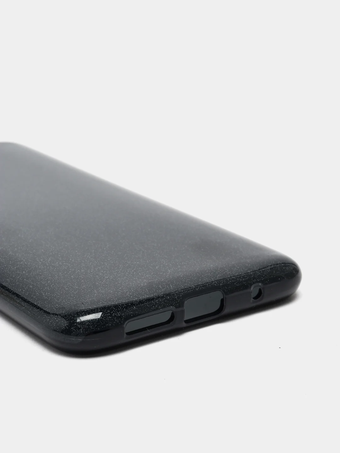 Угольный чехол Xiaomi Poco M3 блестящий сияющий, накладка c блёстками Поко М3