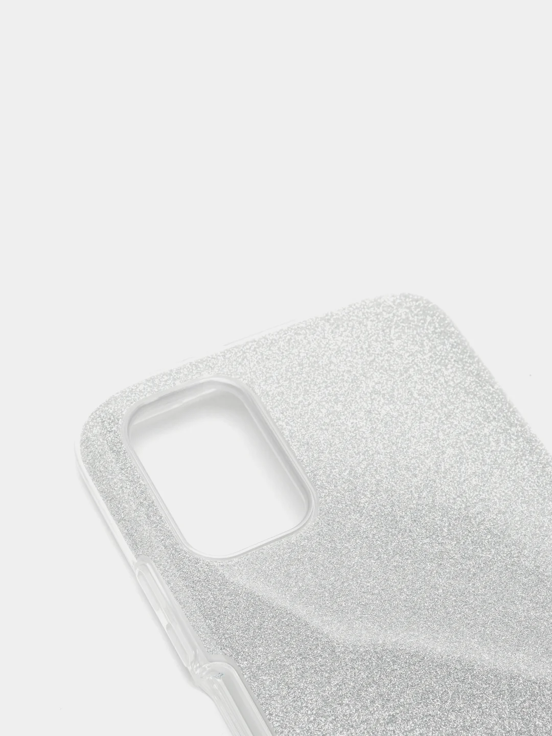 Серебряный чехол Xiaomi Poco M3 блестящий сияющий, накладка c блёстками Поко М3