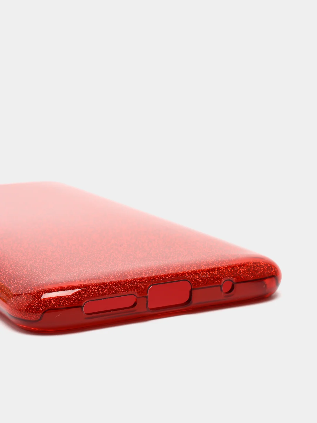 Красный чехол Xiaomi Poco M3 блестящий сияющий, накладка c блёстками Поко М3