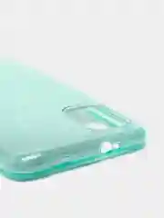 Бирюзовый чехол Xiaomi Poco M3 блестящий сияющий, накладка c блёстками Поко М3