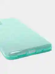 Бирюзовый чехол Xiaomi Poco M3 блестящий сияющий, накладка c блёстками Поко М3