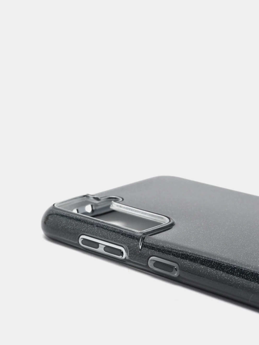 Угольный чехол блестящий Samsung Galaxy S21 Plus накладка c блёстками Самсунг S21 +