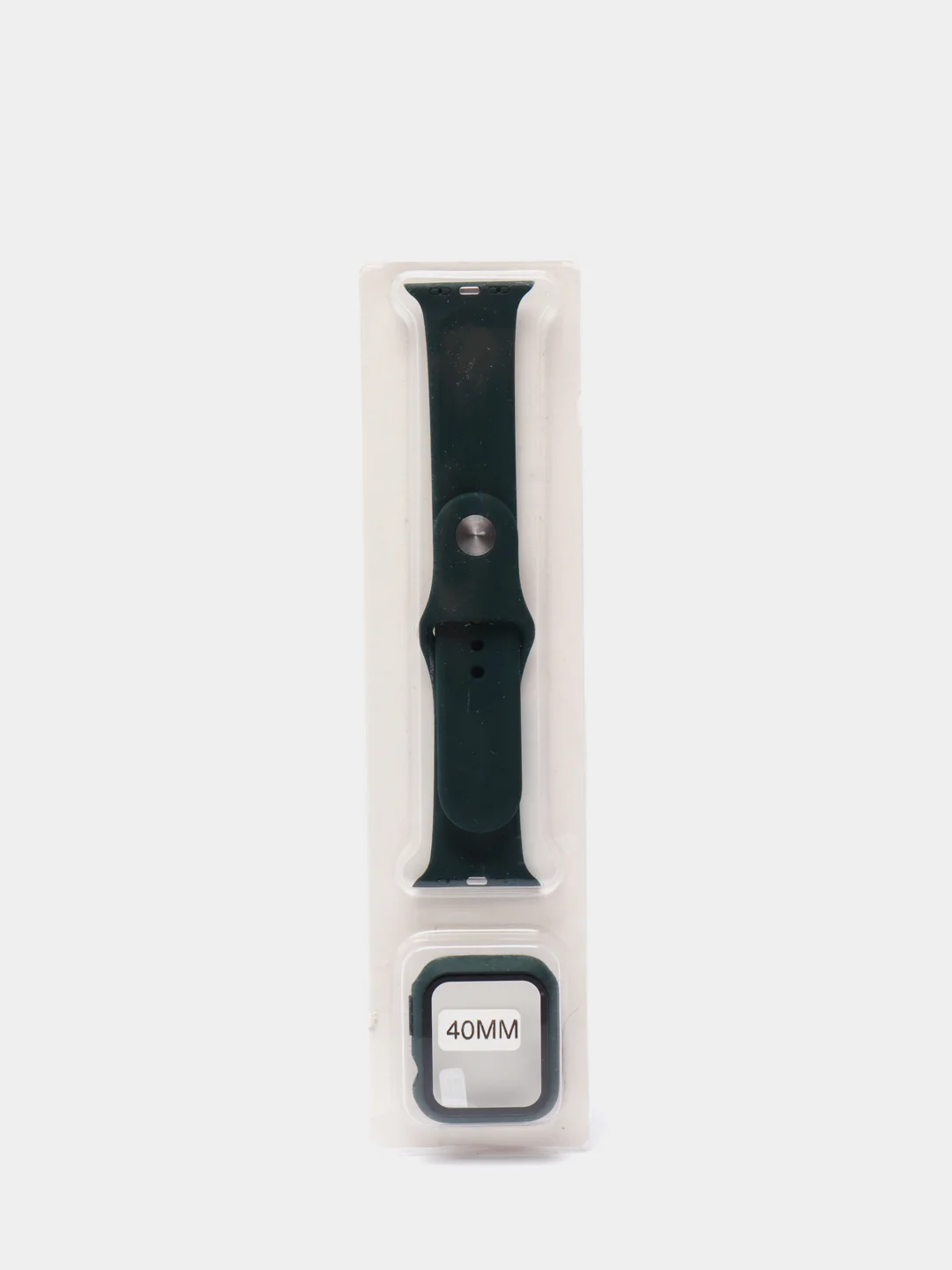 Зеленый силиконовый ремешок с корпусом для Apple Watch 38, 40, 42 и 44 мм
