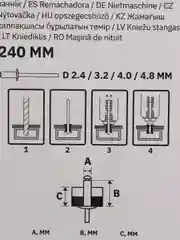 Заклепочник 2,4-4,8 мм 240 мм ВОЛАТ