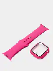 Фуксия силиконовый ремешок с корпусом для Apple Watch 38, 40, 42 и 44 мм