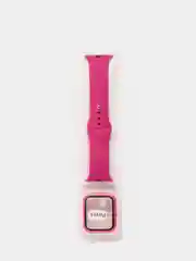 Фуксия силиконовый ремешок с корпусом для Apple Watch 38, 40, 42 и 44 мм