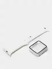 Белый силиконовый ремешок с корпусом для Apple Watch 38, 40, 42 и 44 мм