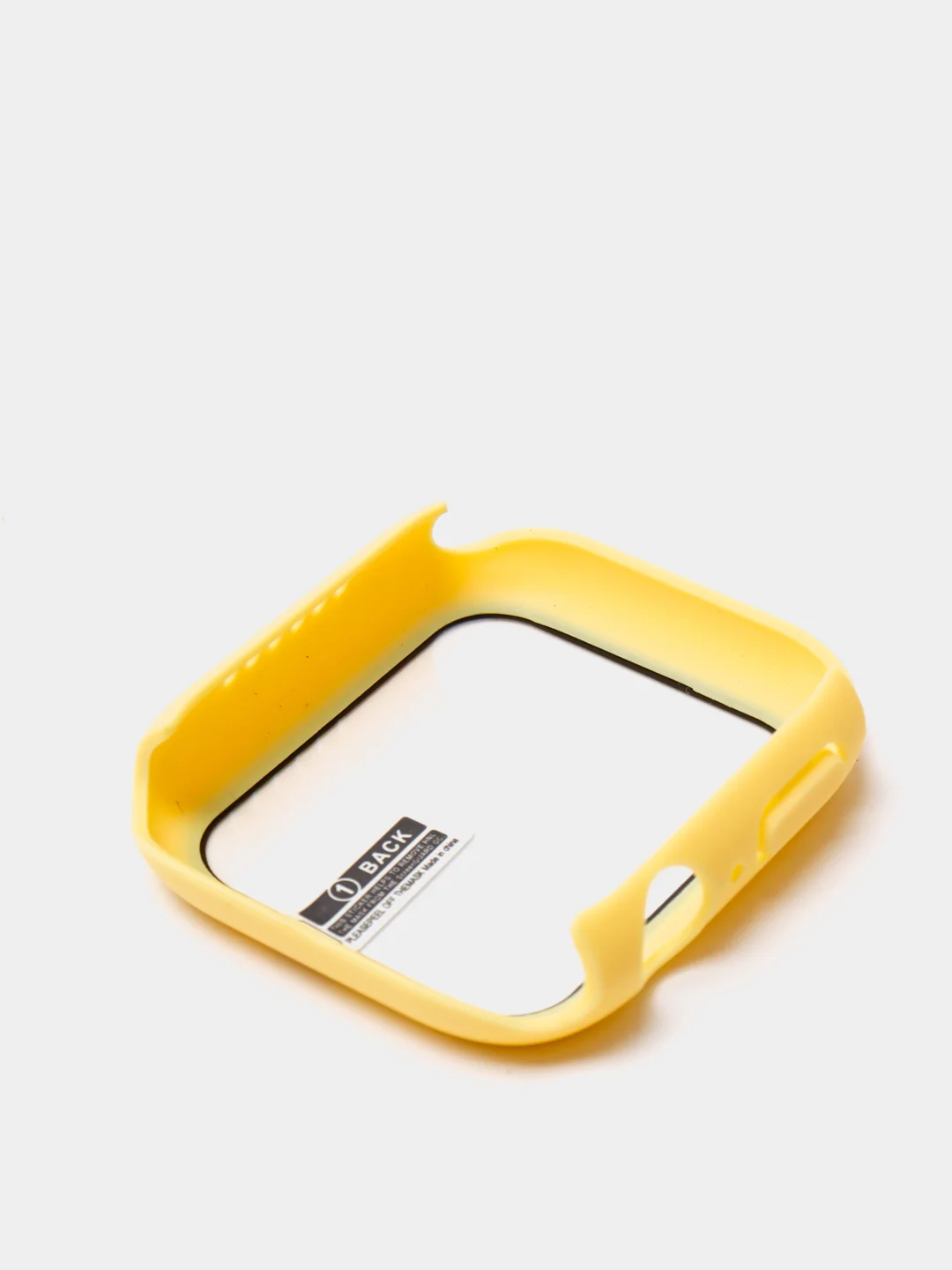 Желтый силиконовый ремешок с корпусом для Apple Watch 38, 40, 42 и 44 мм