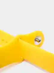 Желтый силиконовый ремешок с корпусом для Apple Watch 38, 40, 42 и 44 мм