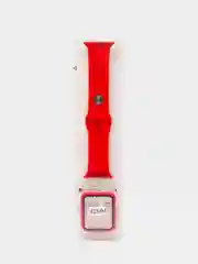 Красный силиконовый ремешок с корпусом для Apple Watch 38, 40, 42 и 44 мм