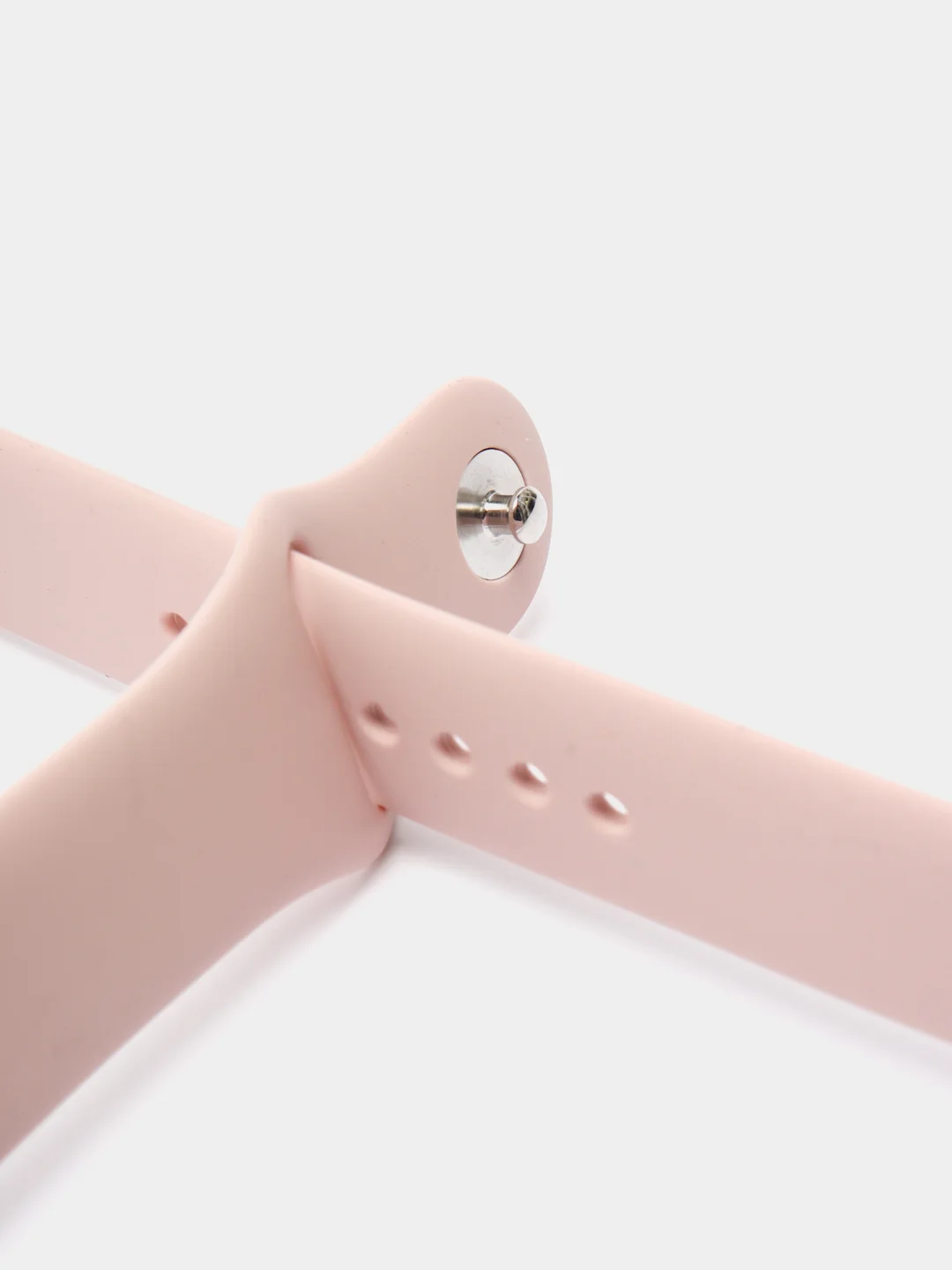 Розовый силиконовый ремешок с корпусом для Apple Watch 38, 40, 42 и 44 мм