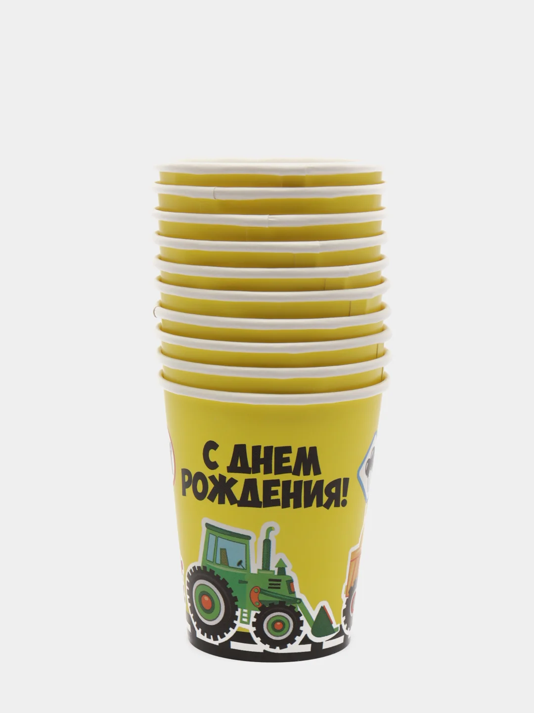 Черный набор бумажных стаканов
