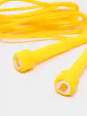 Желтый скакалка силиконовая с тонкими ручками SilaPro