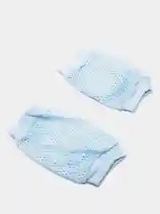 Голубой наколенники детские для ползания (мягкие, сетчатые)