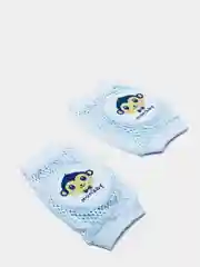 Голубой наколенники детские для ползания (мягкие, сетчатые)