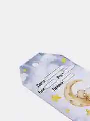 Голубой бирочка для фото