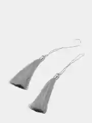 Серебряный кисточки для рукоделия, 11 см, набор из 2 штук