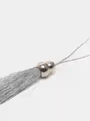 Серебряный кисточки для рукоделия, 8 см, набор из 2 штук
