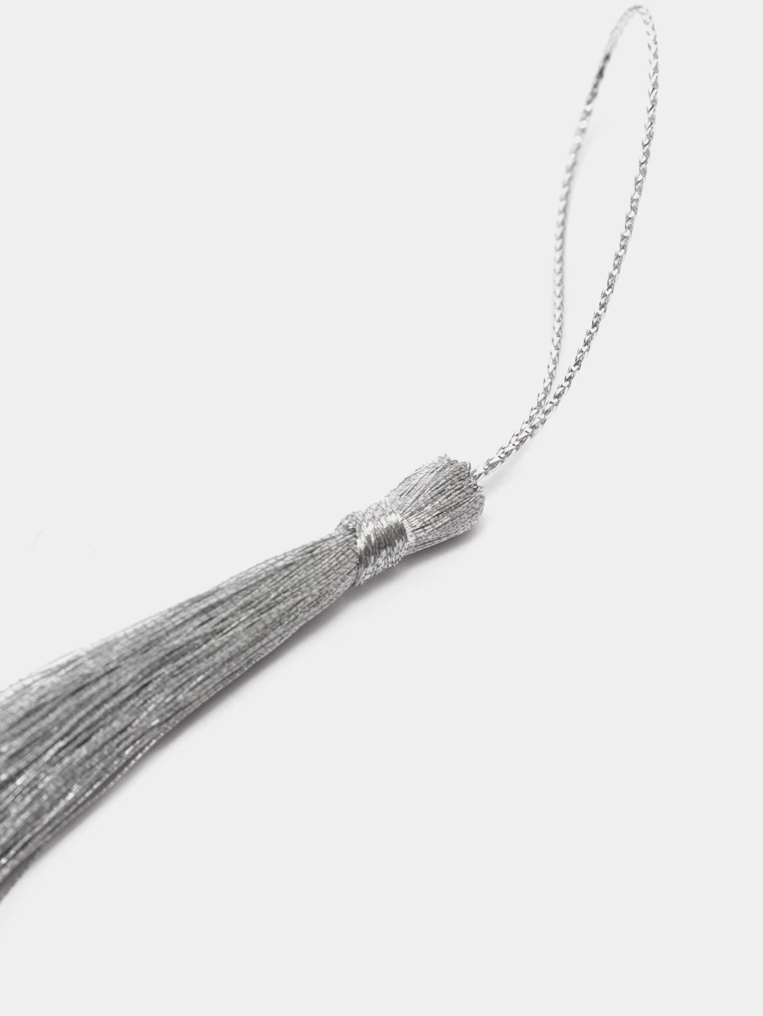 Серебряный кисточки для рукоделия, 7 см, набор из 2 штук