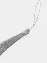 Серебряный кисточки для рукоделия, 7 см, набор из 2 штук