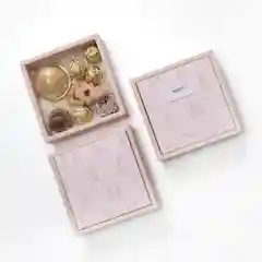 Сборная коробка с крышкой "Розовый алфавит"