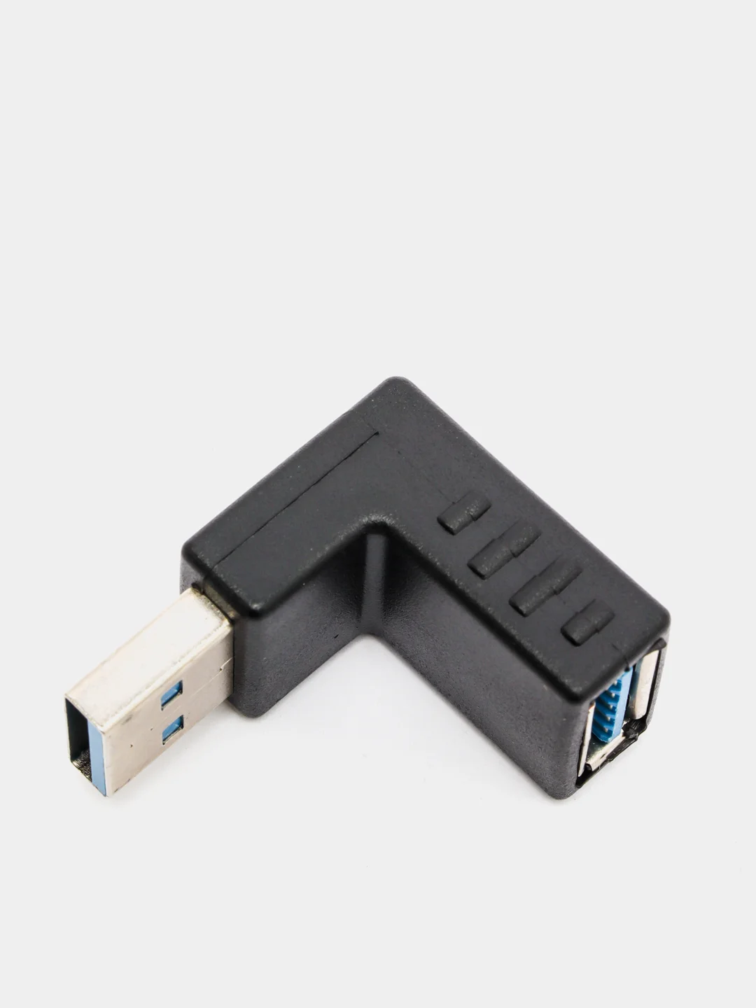 Белый поворотный адаптер переходник, угловой USB 2.0, штекер USB гнездо 360 градусов