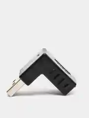 Черный поворотный адаптер переходник, угловой USB 2.0, штекер USB гнездо 360 градусов
