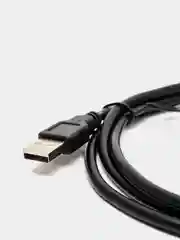 Черный кабель USB 2.0 A (AM) - USB B (BM) для подключения принтера с ферритовыми кольцами, 1,45 м