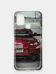 Тёмно-бордовый чехол Samsung Galaxy M31, Самсунг Галакси М31 с рисунком