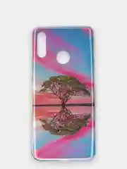 Марсала чехол Huawei P Smart 2019 / Honor 10 Lite, Хуавей П Смарт 2019, силиконовый с рисунком