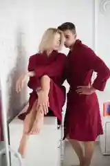 Халат махровый банный универсальный