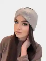 Повязка на голову вязаная