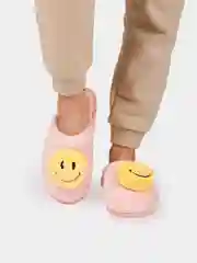 Желтый тапочки домашние женские Смайлики
